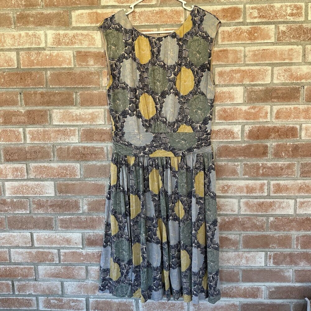 Boden Selina Cap Sleeve Jersey Knit Midi Dress Ruched Size 10 Long Floral